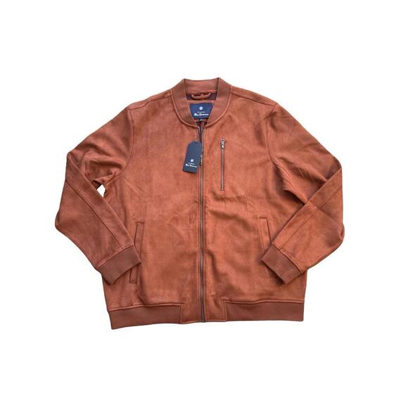 Ben Sherman Men's Light Jacket Microfiber Size XL - Orange/Brown - New w Tag - Picture 1 of 5
